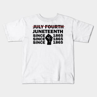 Juneteenth Independent Day Gift, July Fourth Design, African American Freedom Gift Kids T-Shirt